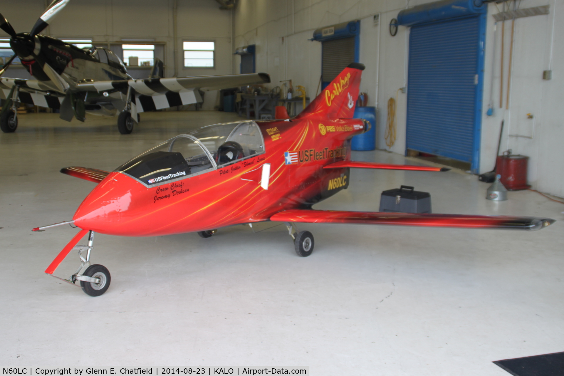 N60LC, 2010 Bede BD-5J Acrostar Jet C/N 2010701, At the air show, in the hangar waiting out the rain.
