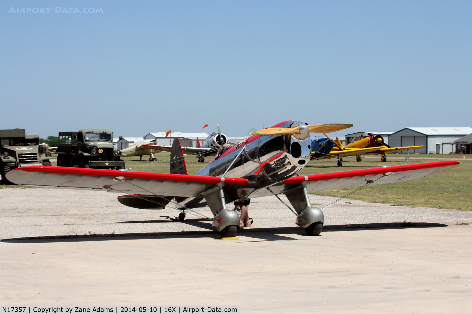 N17357, 1937 Ryan Aeronautical ST-A C/N 162, At the 2014 Propwash Party