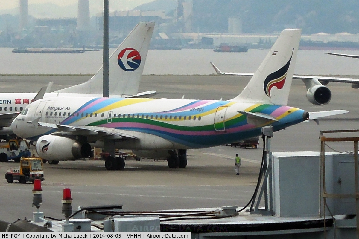 HS-PGY, 2008 Airbus A319-132 C/N 3454, At Hong Kong