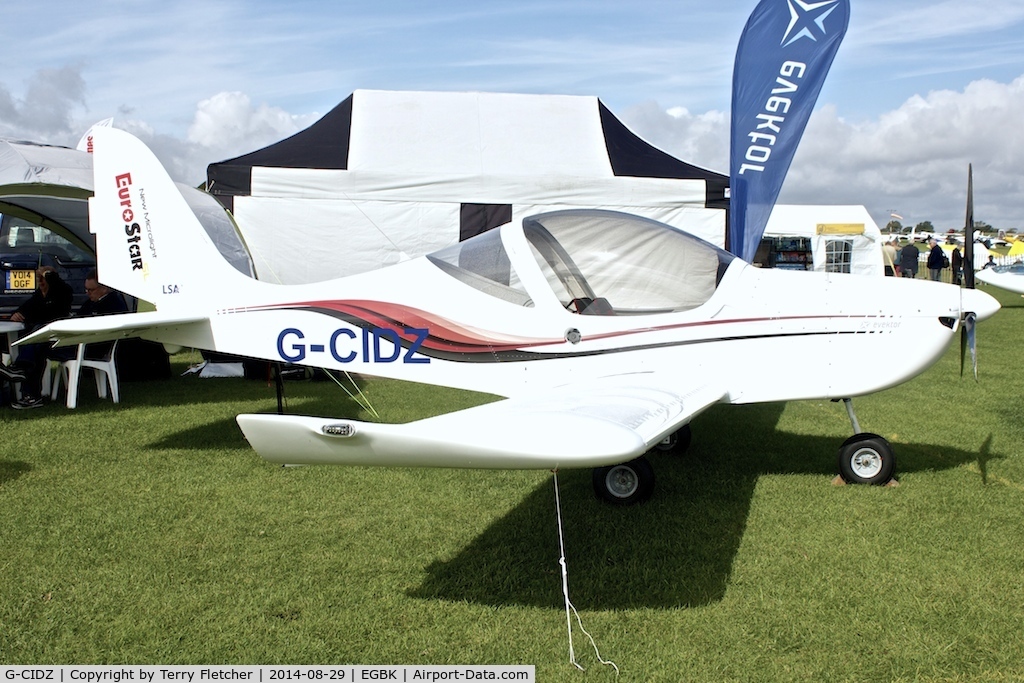 G-CIDZ, 2013 Aerotechnik EV-97 Eurostar SL C/N 2013-4107, At 2014 LAA Rally at Sywell