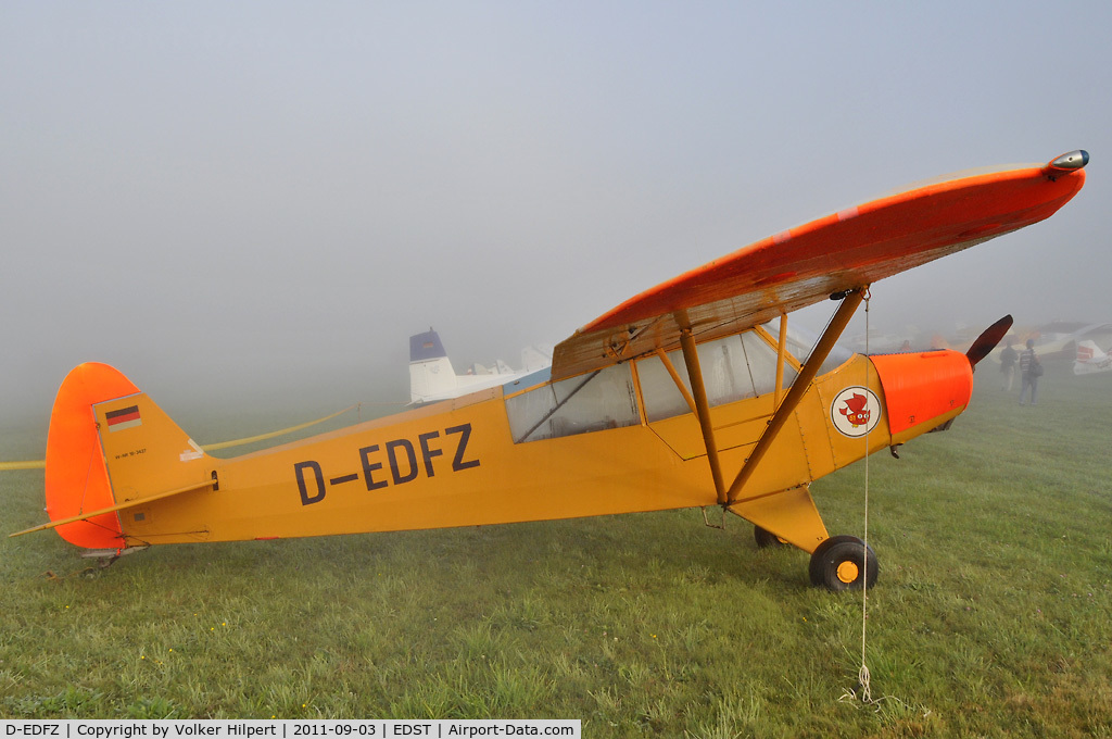 D-EDFZ, 1954 Piper L-18C Super Cub (PA-18-95) C/N 18-3427, at Hahnweide