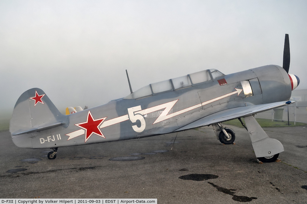 D-FJII, Yakovlev Yak-11 C/N Y-5434, at Hahnweide