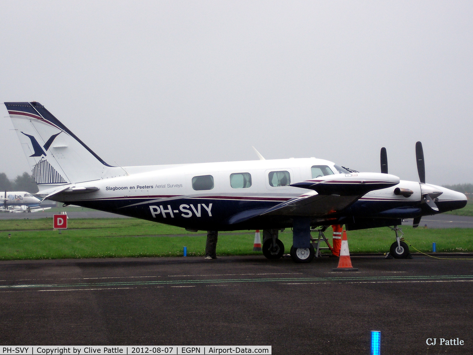 PH-SVY, Piper PA-31T Cheyenne II C/N 31T-8020041, An overcast day at Dundee Riverside.