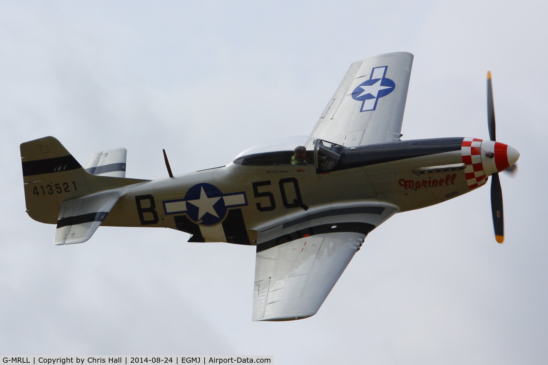 G-MRLL, 1943 North American P-51D Mustang C/N 109-27154, at the Little Gransden Airshow 2014