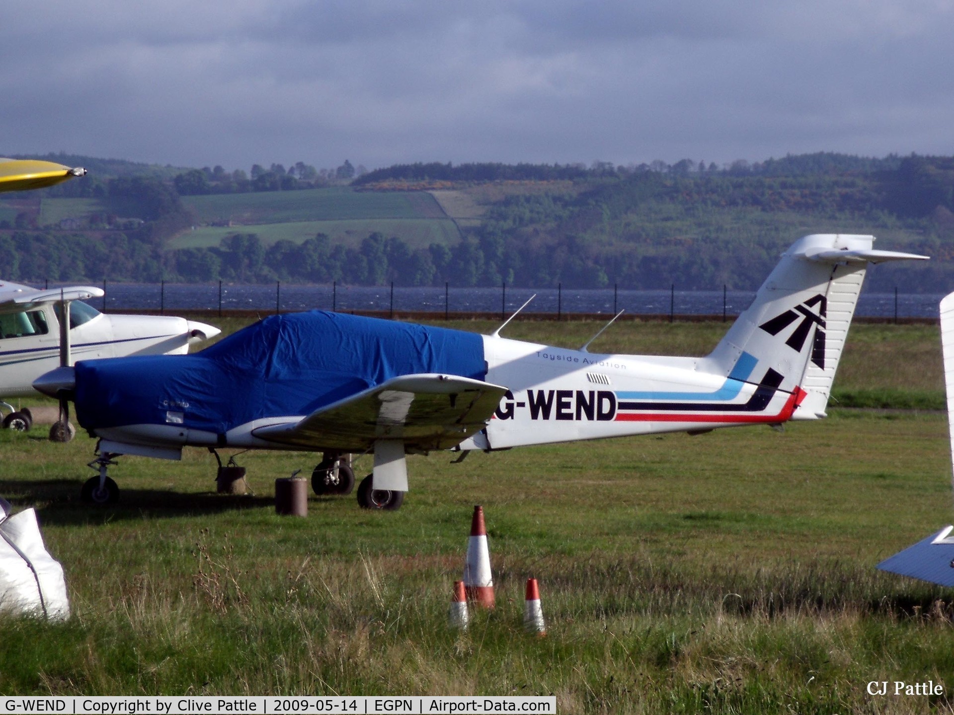 G-WEND, 1981 Piper PA-28RT-201 Arrow IV C/N 28R-8118026, Wearing her pyjama top - G-WEND of Tayside Aviation at Dundee Riverside EGPN in May 2009