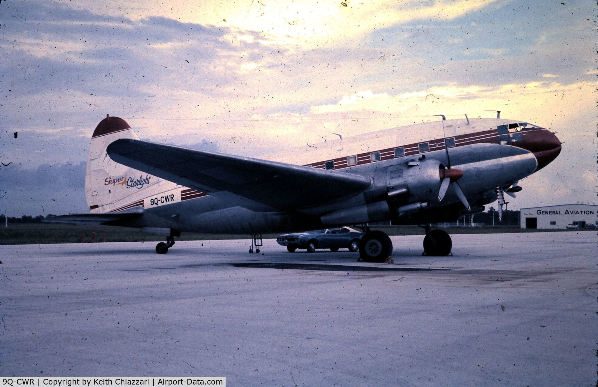 9Q-CWR, Curtiss C-46 Commando C/N Not found 9Q-CWR, Photographed before departure to the Congo in 1968 from Miami.