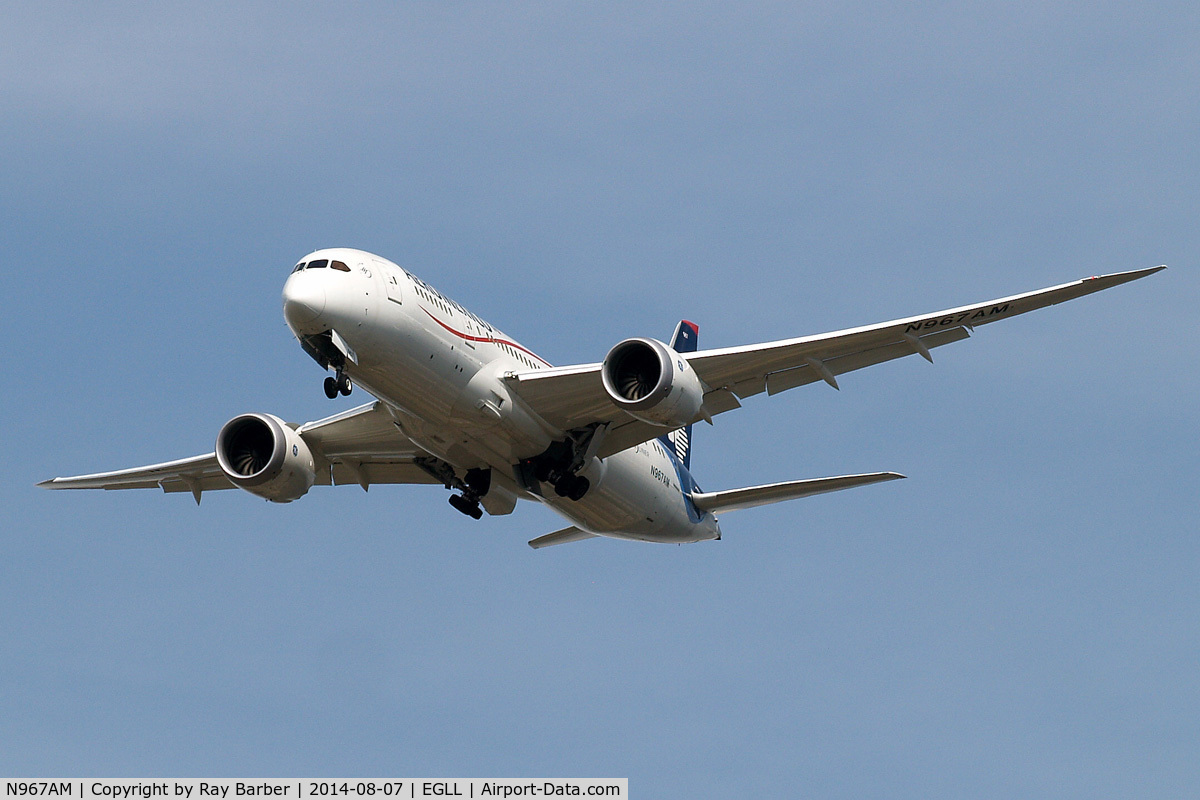 N967AM, 2014 Boeing 787-8 Dreamliner Dreamliner C/N 35312, Boeing 787-8 Dreamliner [35312] (Aeromexico) Home~G 07/08/2014. On approach 27R.
