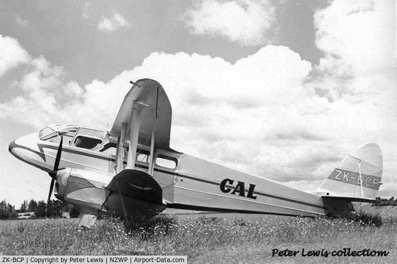 ZK-BCP, 1942 De Havilland DH-89B Dominie C/N 6648, Coastal Airways Ltd., Auckland, September 1958