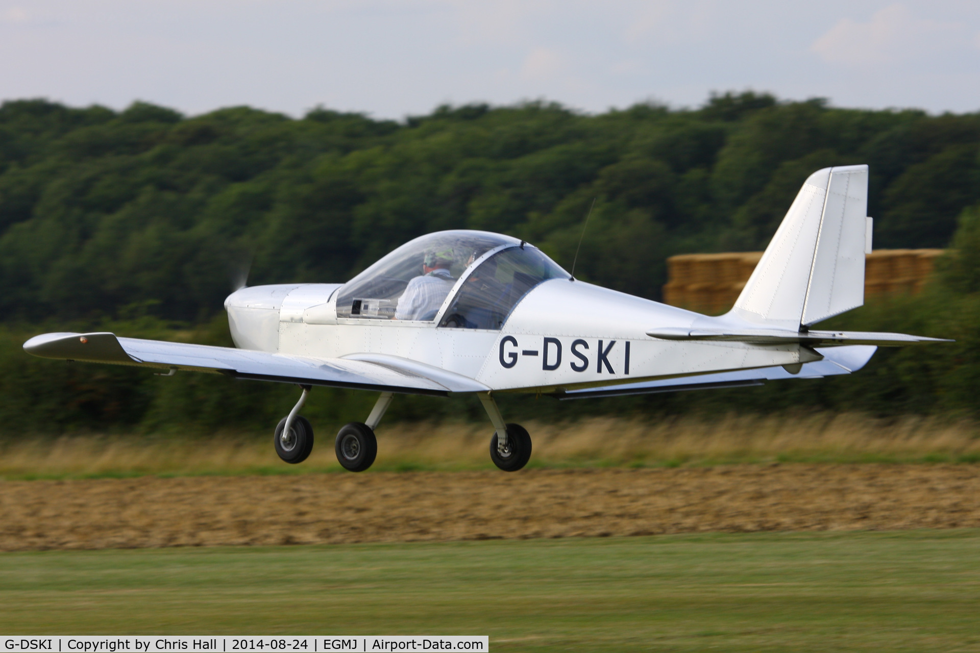 G-DSKI, 2005 Aerotechnik EV-97 Eurostar C/N PFA 315-14088, at the Little Gransden Airshow 2014