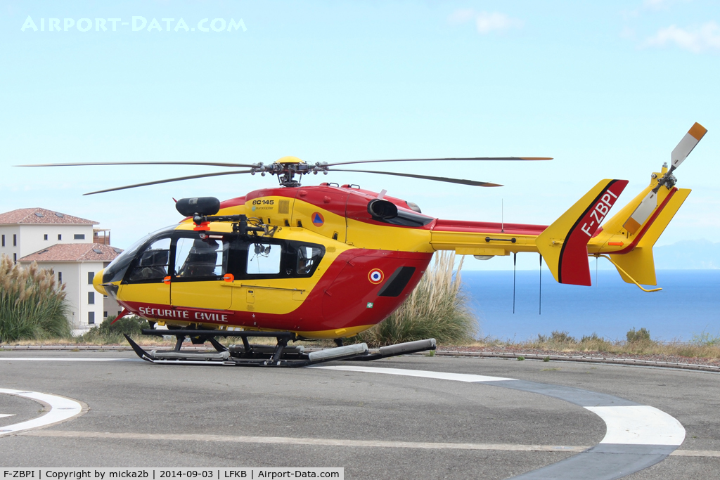 F-ZBPI, 2003 Eurocopter-Kawasaki EC-145 (BK-117C-2) C/N 9016, Parked at DZ of hospital