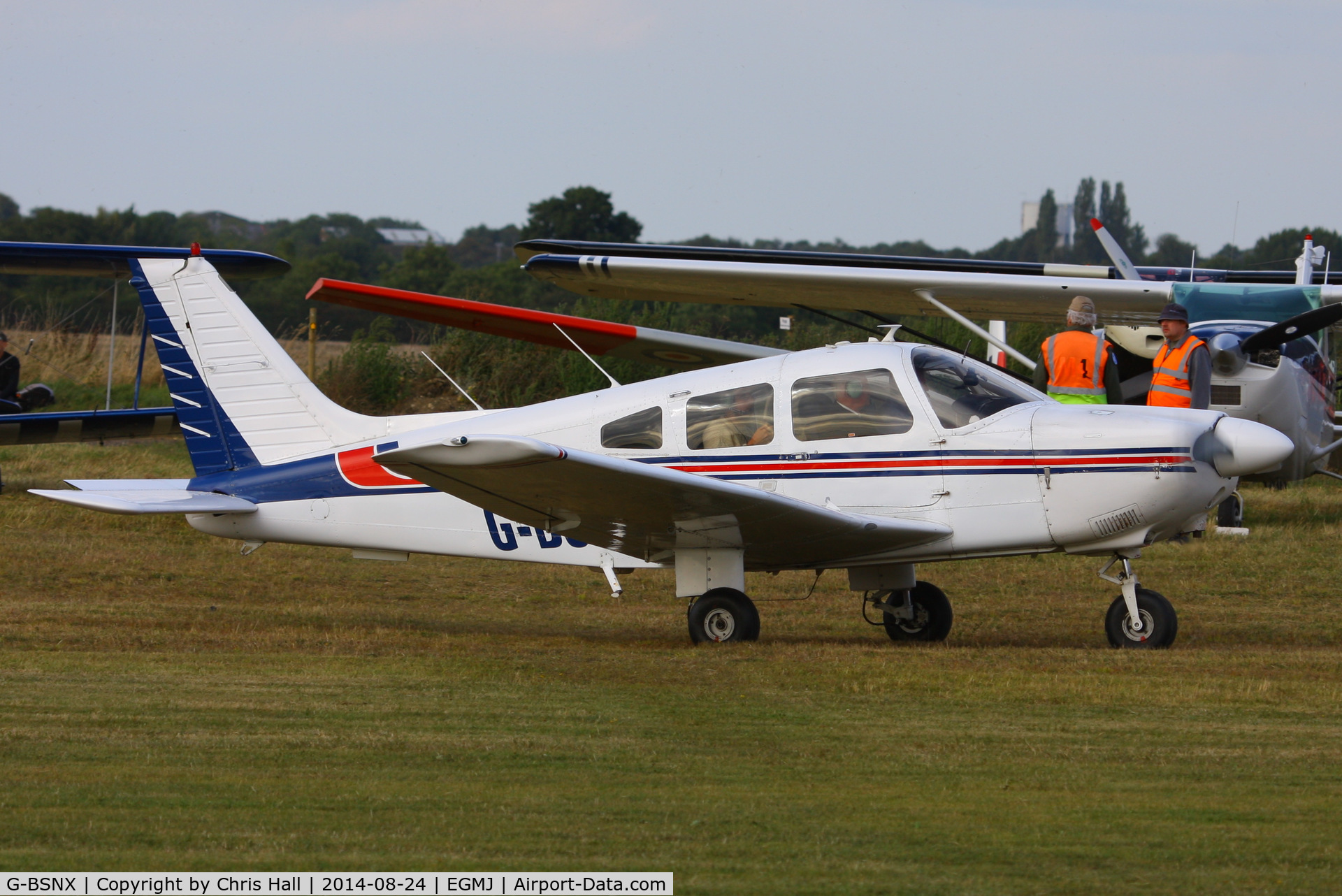 G-BSNX, 1979 Piper PA-28-181 Cherokee Archer II C/N 28-7990311, at the Little Gransden Airshow 2014