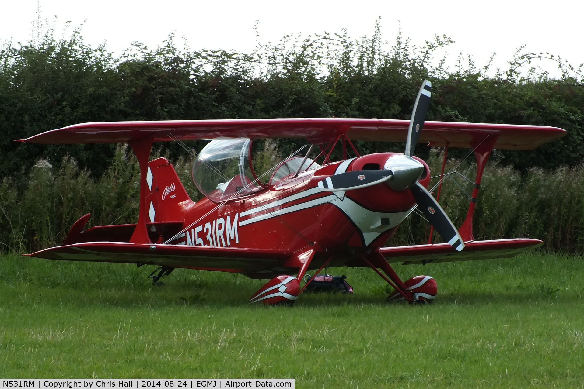 N531RM, 1999 Aviat Pitts S-2C Special C/N 6018, at the Little Gransden Airshow 2014