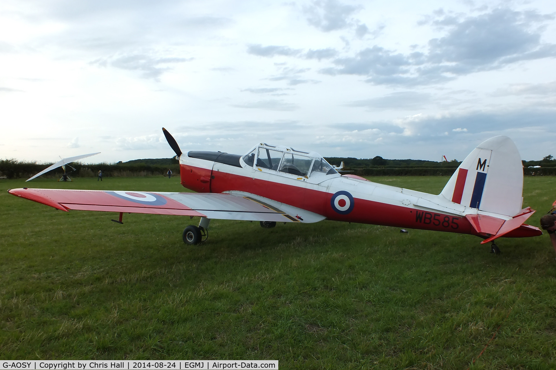 G-AOSY, 1950 De Havilland DHC-1 Chipmunk T.10 C/N C1/0037, at the Little Gransden Airshow 2014