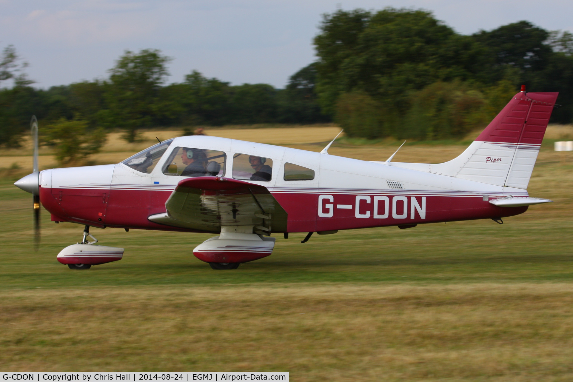 G-CDON, 1982 Piper PA-28-161 Cherokee Warrior II C/N 28-8216185, at the Little Gransden Airshow 2014