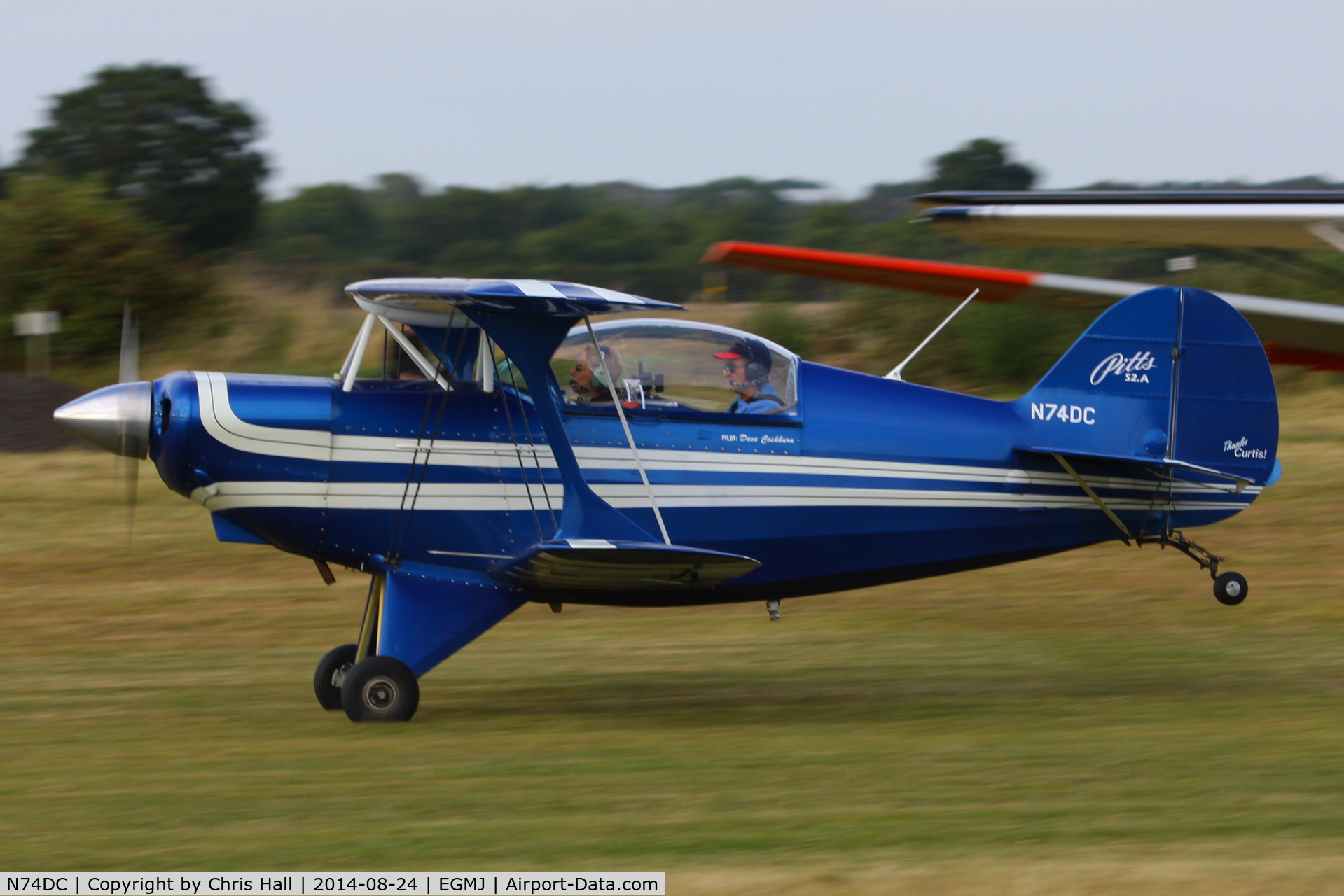N74DC, 1980 Aerotek Pitts S-2A Special C/N 2228, at the Little Gransden Airshow 2014