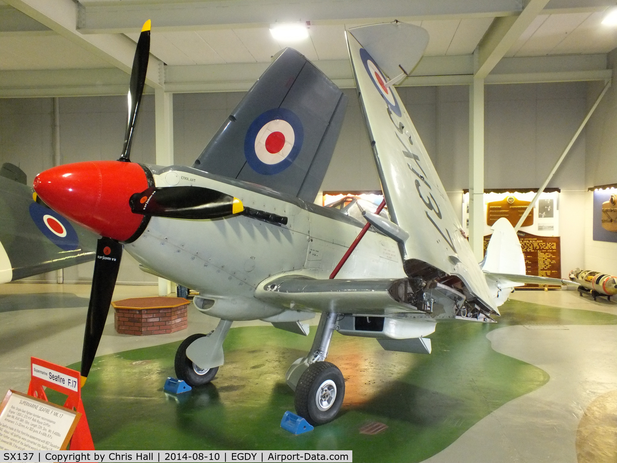 SX137, Supermarine 395 Seafire F.XVII C/N WASE1.5325, at the FAA Museum, Yeovilton