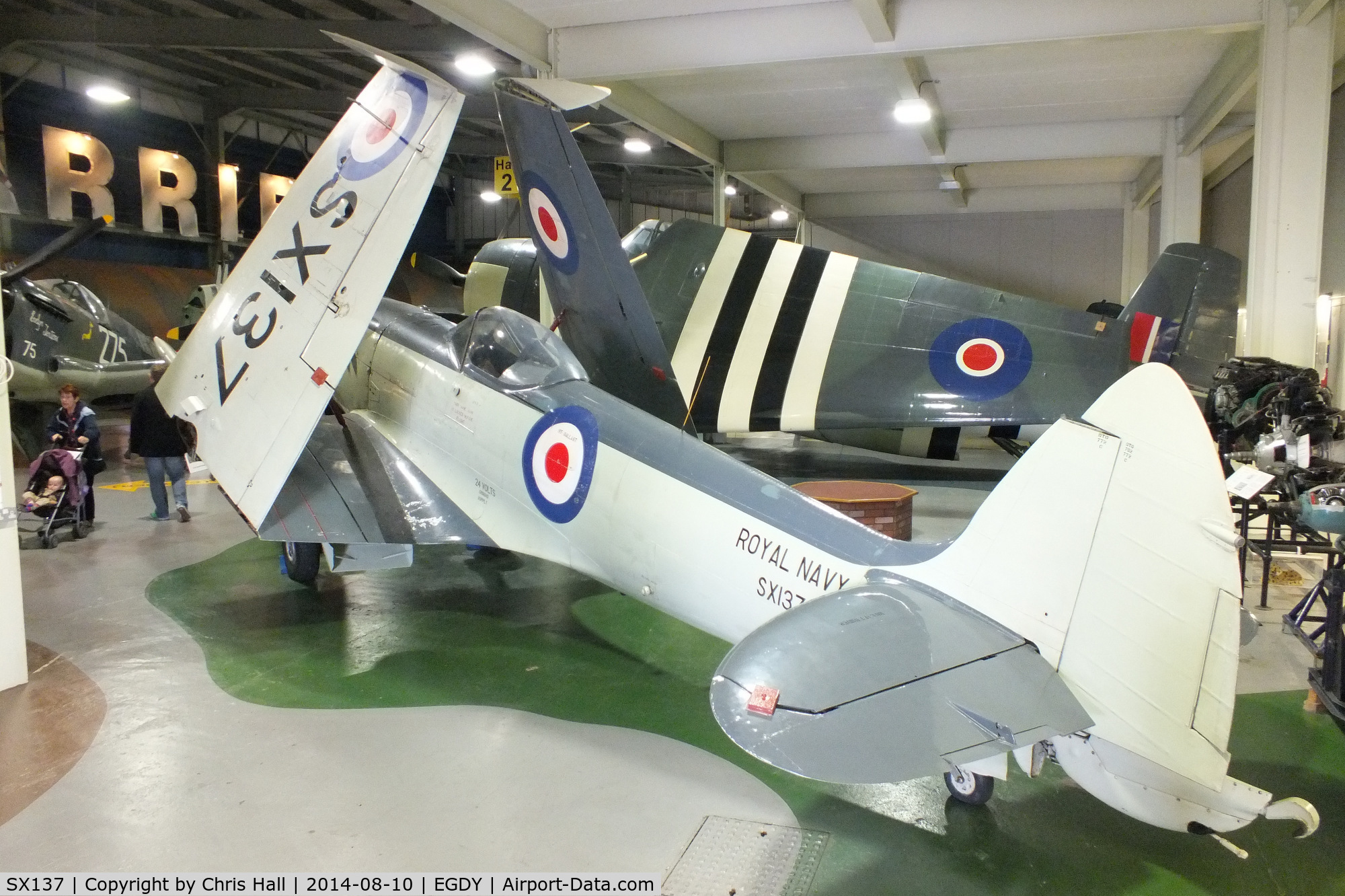 SX137, Supermarine 395 Seafire F.XVII C/N WASE1.5325, at the FAA Museum, Yeovilton