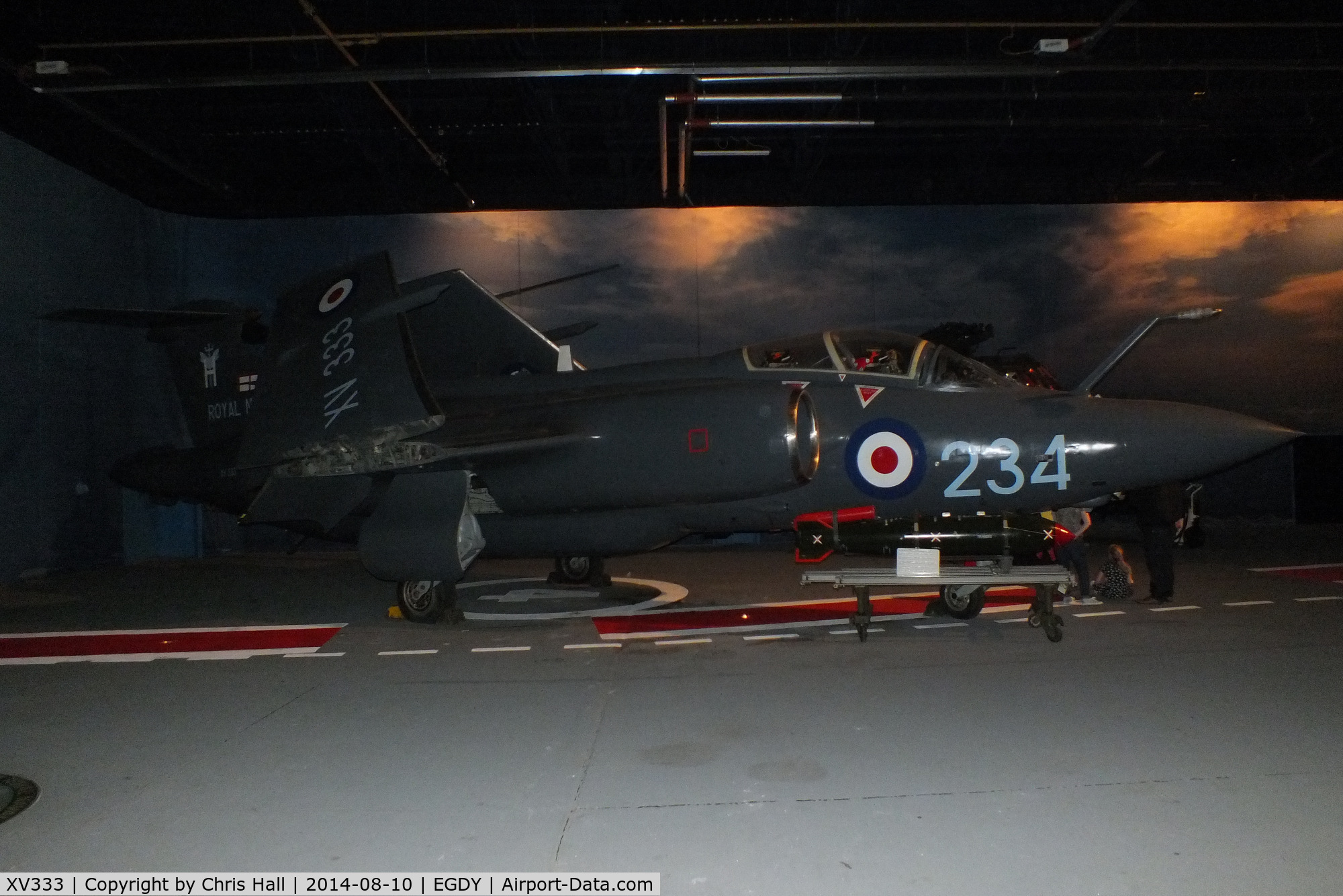 XV333, 1967 Hawker Siddeley Buccaneer S.2B C/N B3-11-66, at the FAA Museum, Yeovilton