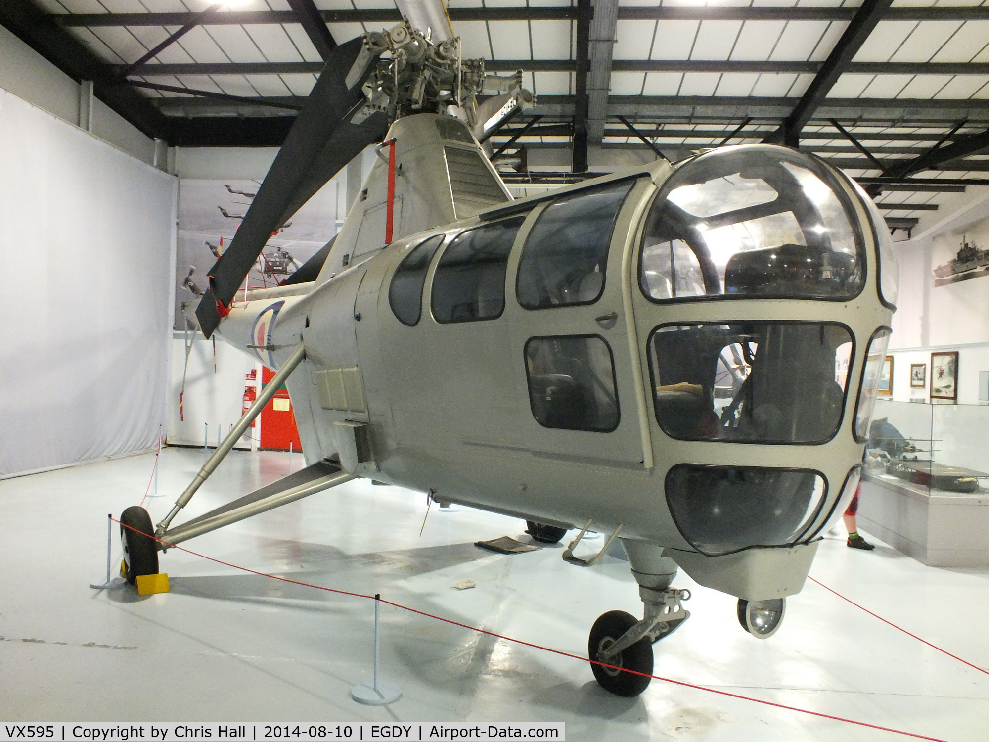 VX595, Westland Dragonfly HR.1 C/N WA/H/008, at the FAA Museum, Yeovilton