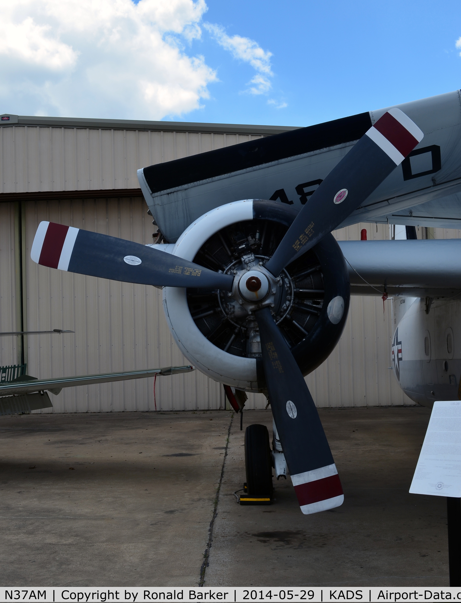 N37AM, 1959 Grumman US-2B Tracker (G89) C/N 340, Right engine Cavanaugh Flight Museum Addison, TX