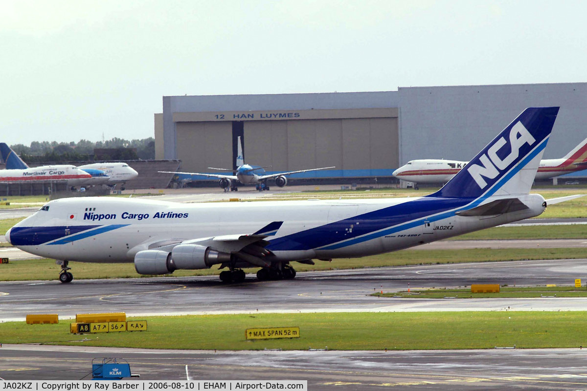 JA02KZ, 2005 Boeing 747-481F (SCD) C/N 34017, Boeing 747-481F [34017] (NCA-Nippon Cargo Airlines) Amsterdam-Schiphol~PH 10/08/2006