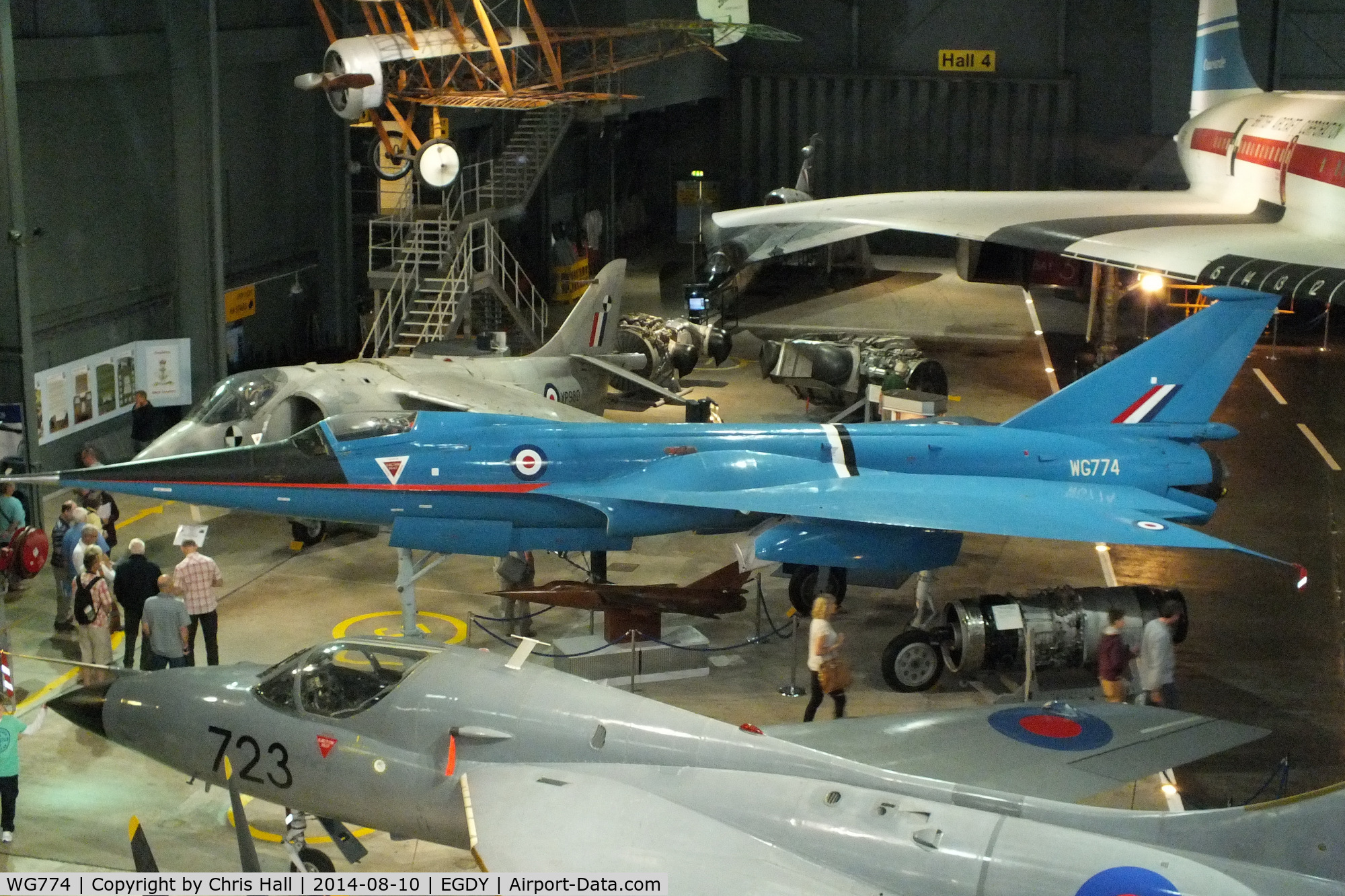 WG774, BAC 221 C/N F.9421, at the FAA Museum, Yeovilton