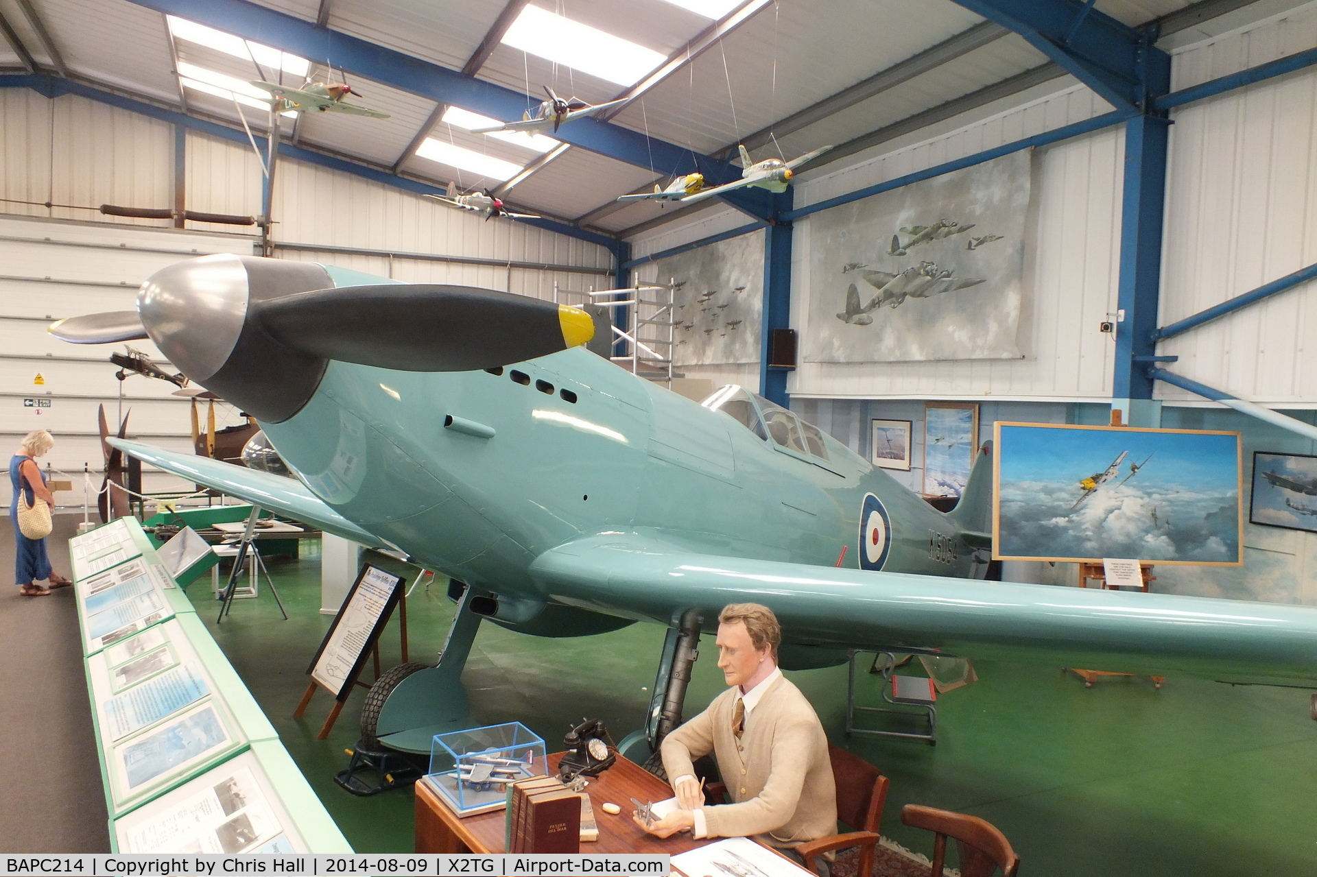 BAPC214, Supermarine 300 Spitfire I Replica C/N BAPC.214, at the Tangmere Military Aviation Museum