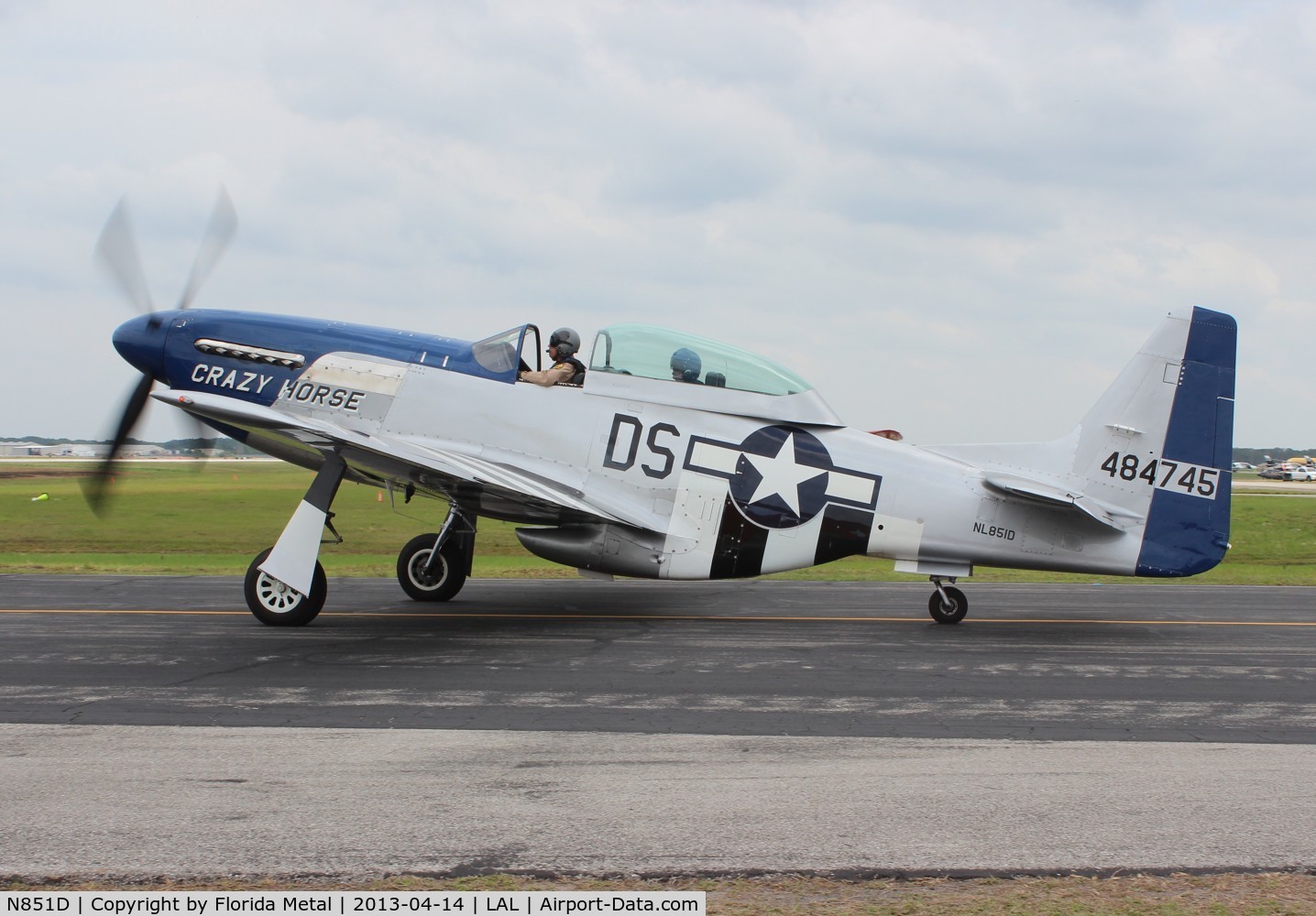 N851D, 1944 North American P-51D Mustang C/N 44-84745, Crazy Horse P-51D