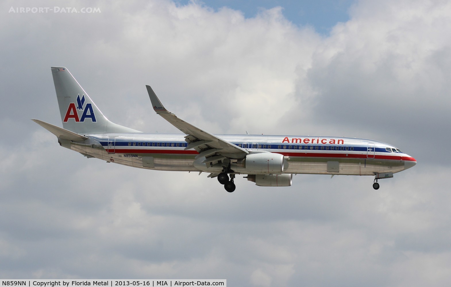 N859NN, Boeing 737-823 C/N 29555, American 737-800