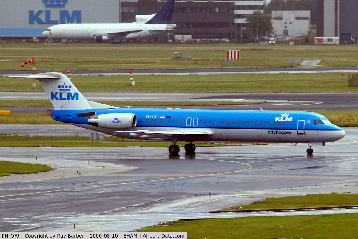 PH-OFJ, 1988 Fokker 100 (F-28-0100) C/N 11248, Fokker F-100 [11248] (KLM cityhopper) Amsterdam-Schiphol~PH 10/08/2006