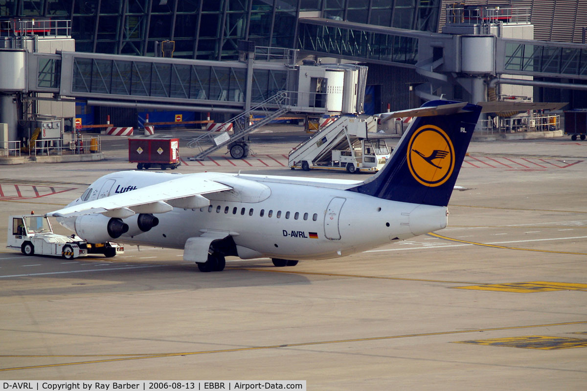 D-AVRL, 1996 British Aerospace Avro 146-RJ85 C/N E.2285, British Aerospace BAe 146-RJ85 [E2285] (Lufthansa Regional) Brussels~OO 13/08/2006