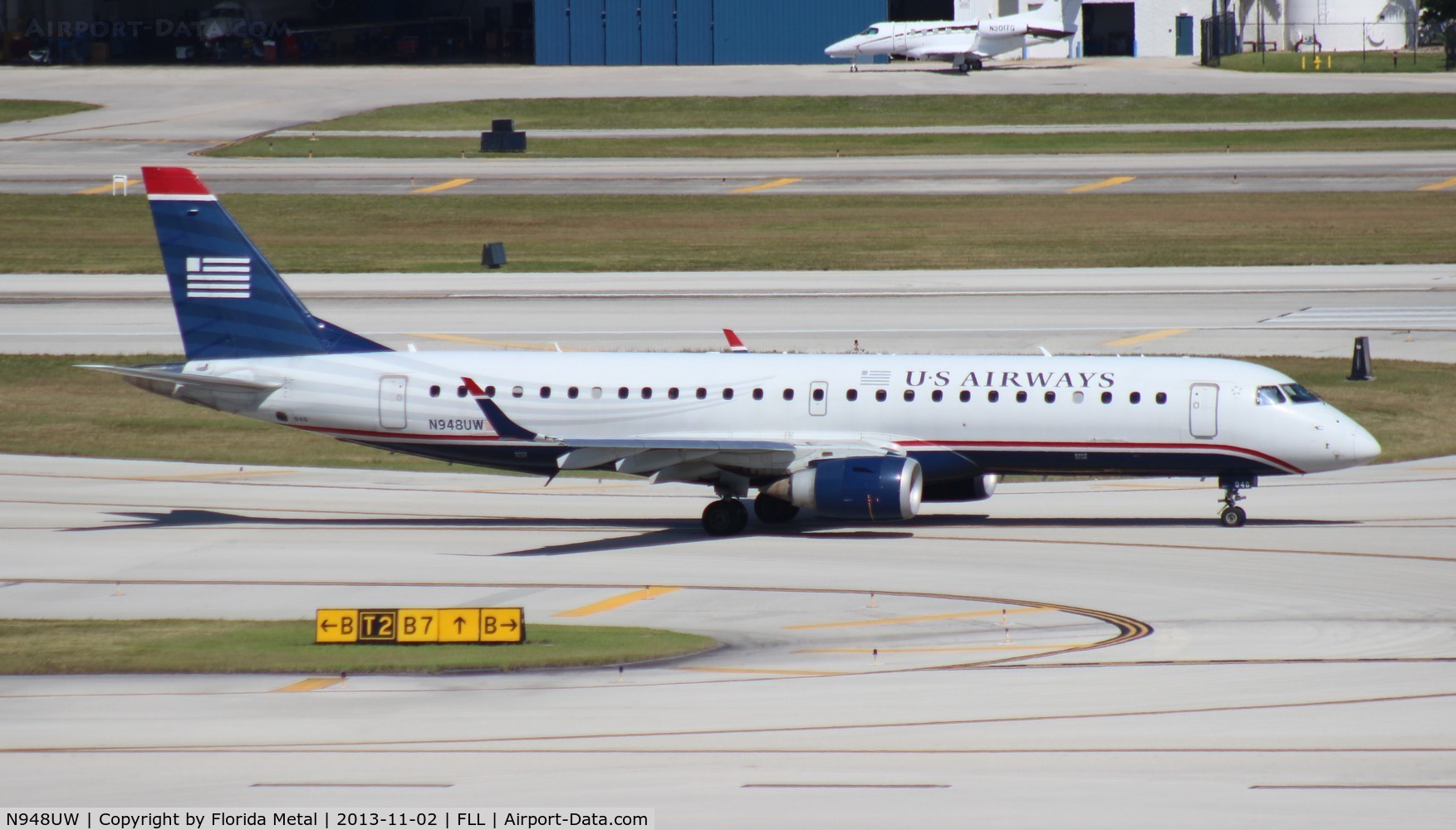 N948UW, 2007 Embraer 190AR (ERJ-190-100IGW) C/N 19000081, US Airways E190