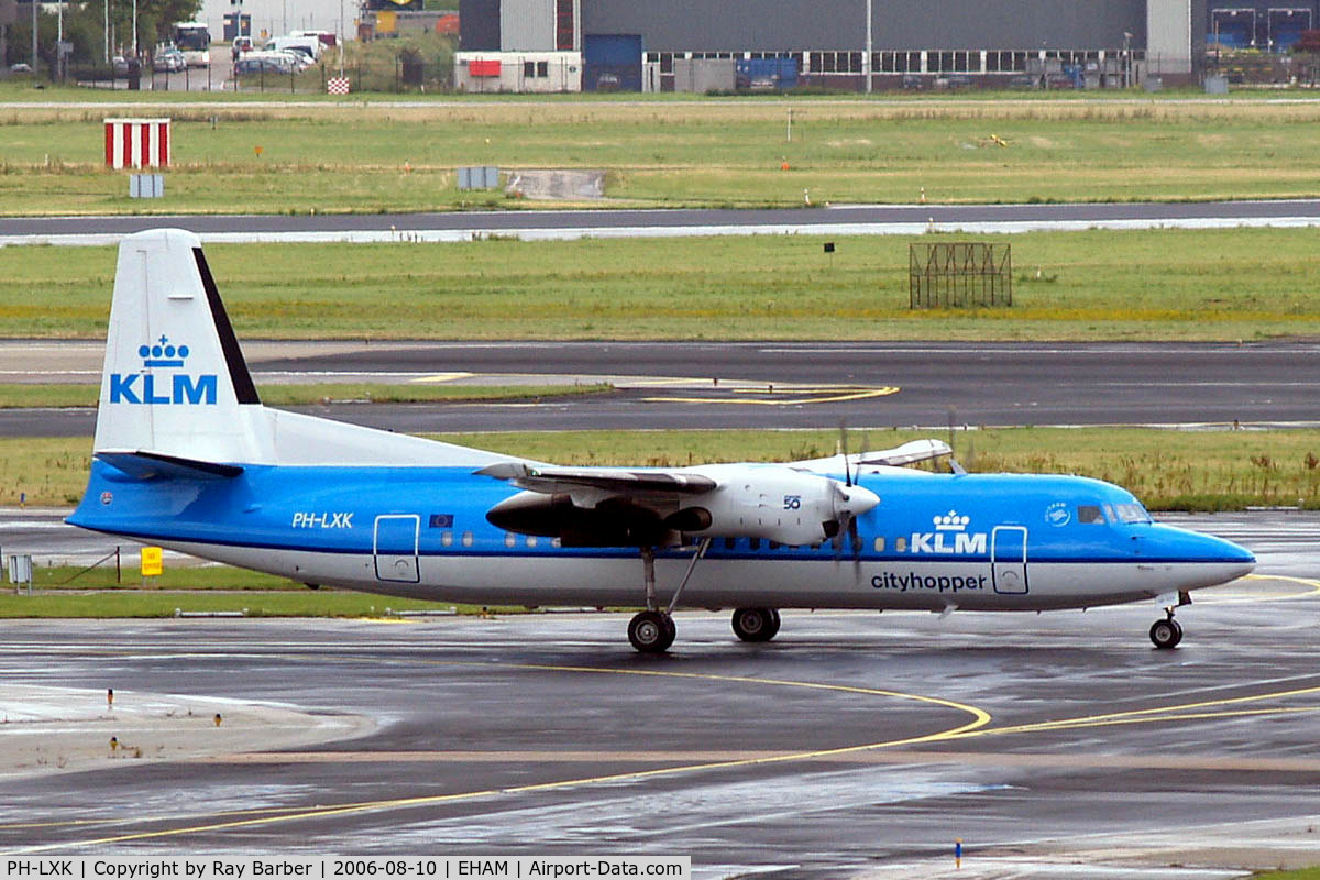 PH-LXK, 1993 Fokker 50 C/N 20271, Fokker F-50 [20271] (KLM cityhopper) Amsterdam-Schiphol~PH 10/08/2006