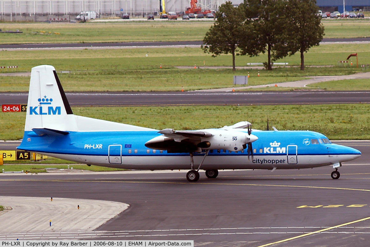 PH-LXR, 1993 Fokker 50 C/N 20277, Fokker 50 [20277] (KLM Cityhopper) Amsterdam-Schiphol~PH 10/08/2006