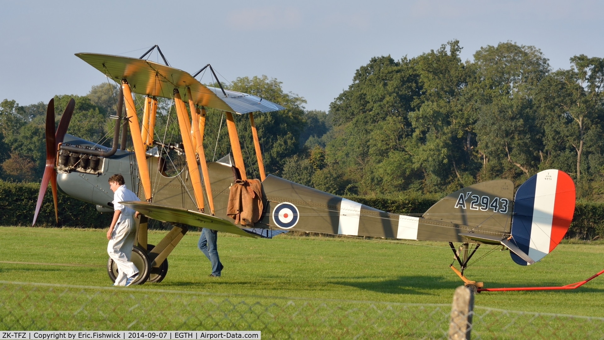 ZK-TFZ, Royal Aircraft Factory BE-2e Replica C/N 753, 4. A'2943 at the glorious Shuttleworth Pagent Airshow, Sep. 2014.