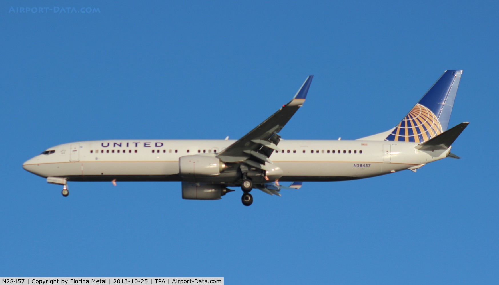 N28457, 2012 Boeing 737-924/ER C/N 41744, United 737-900
