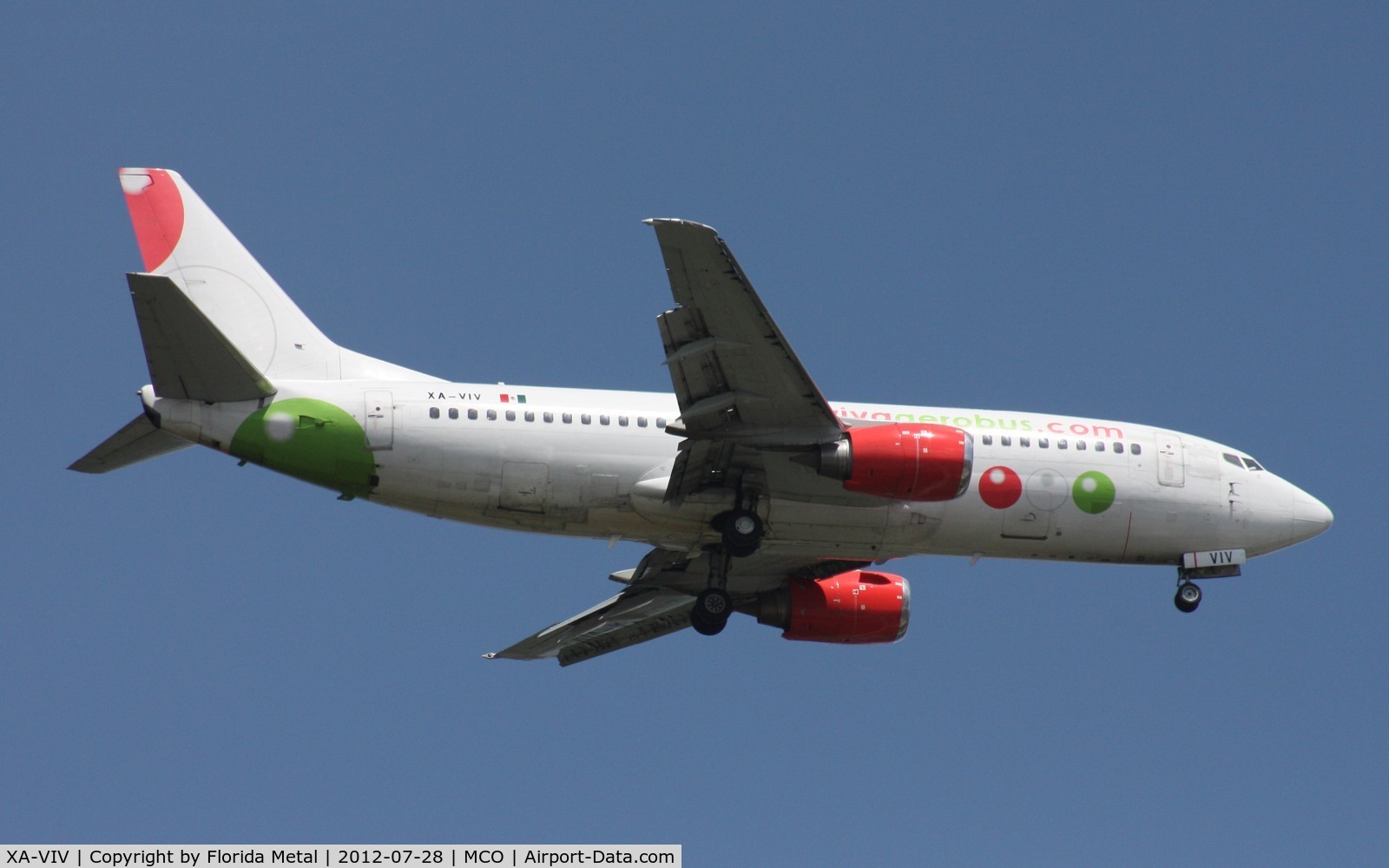 XA-VIV, 1987 Boeing 737-301 C/N 23560, Viva Aerobus 737-300