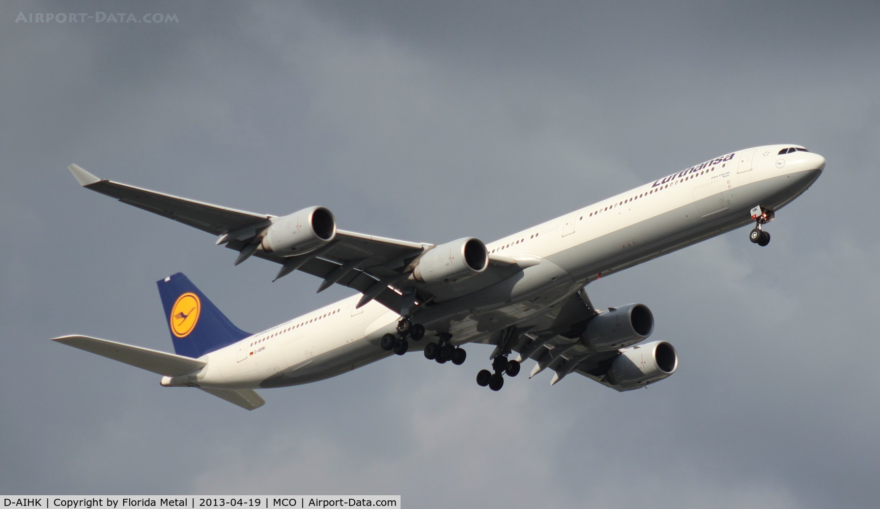 D-AIHK, 2004 Airbus A340-642 C/N 580, Lufthansa A340-600