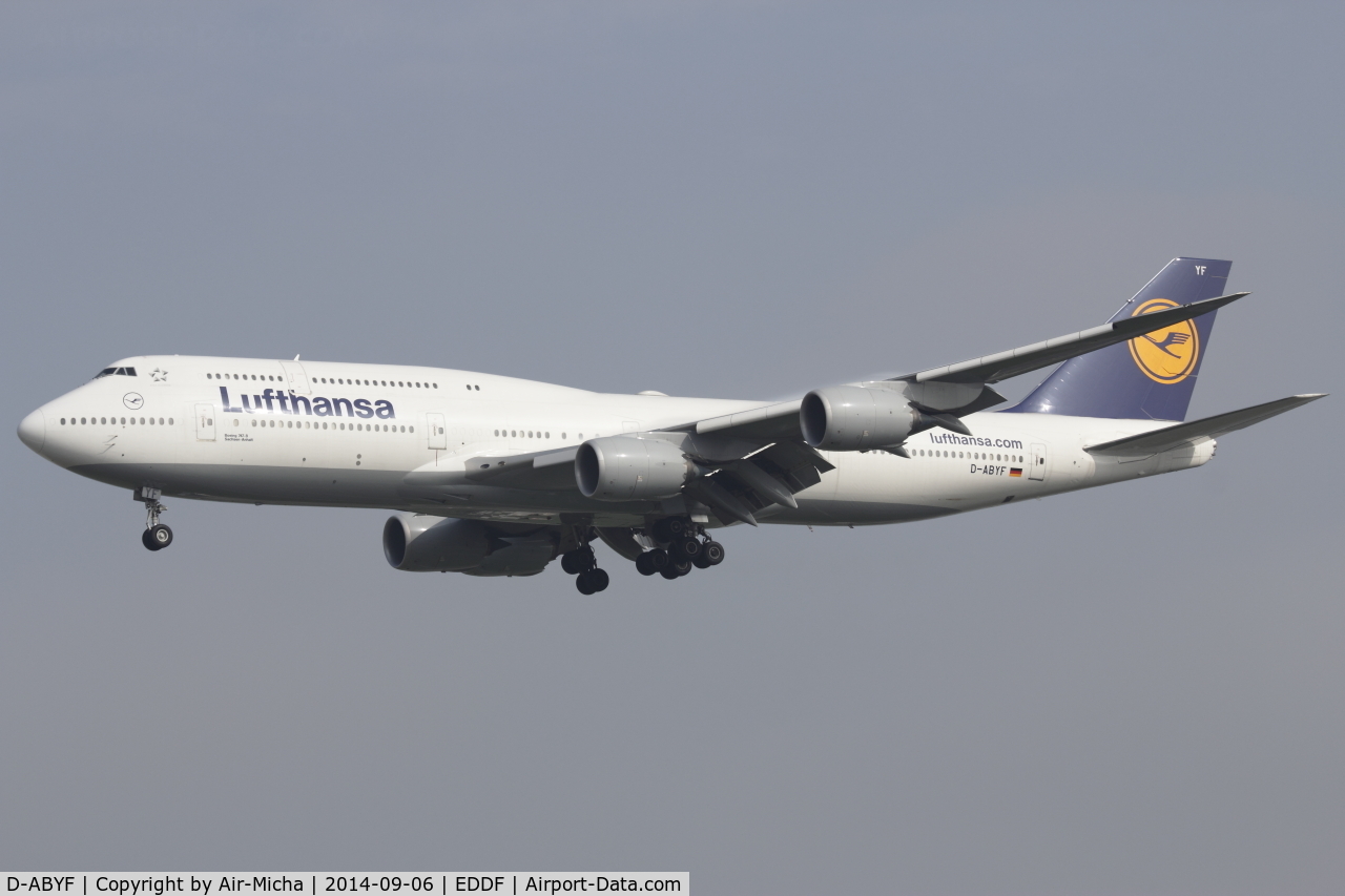 D-ABYF, 2012 Boeing 747-830 C/N 37830, Lufthansa