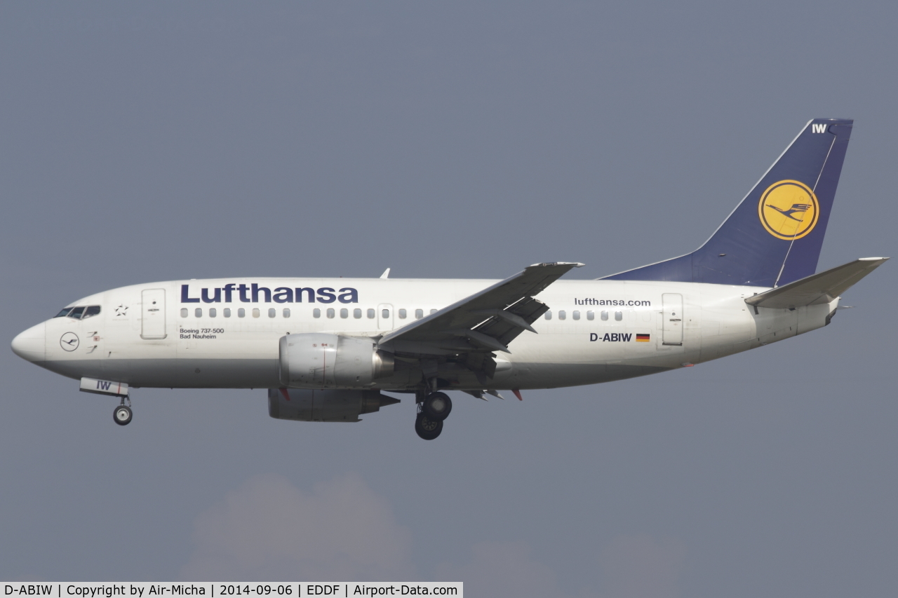 D-ABIW, 1991 Boeing 737-530 C/N 24945, Lufthansa