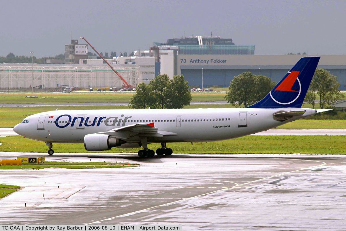 TC-OAA, 1994 Airbus A300B4-605R C/N 744, Airbus A300B4-605R [744] (Onur Air) Amsterdam-Schiphol~PH 10/08/2006