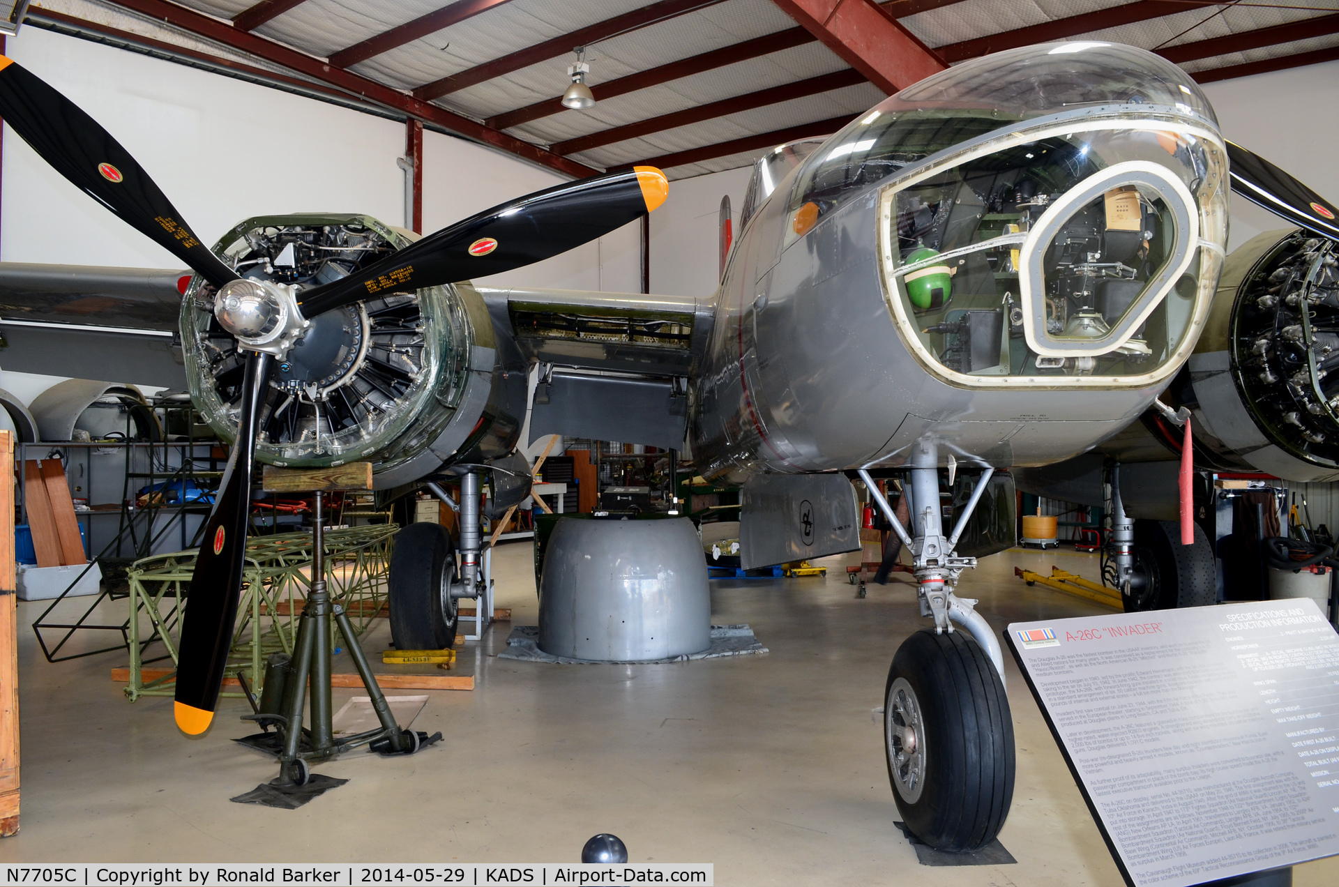 N7705C, 1944 Douglas A-26C Invader C/N 28989, Cavanaugh Flight Museum, Addison, TX