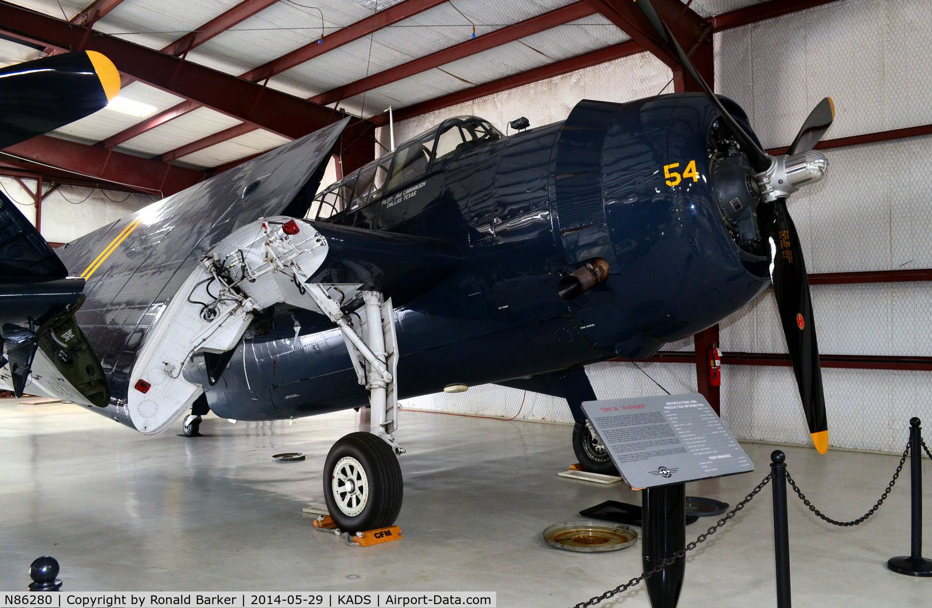 N86280, Grumman TBM-3E Avenger C/N 86280, Cavanaugh Flight Museum, Addison, TX