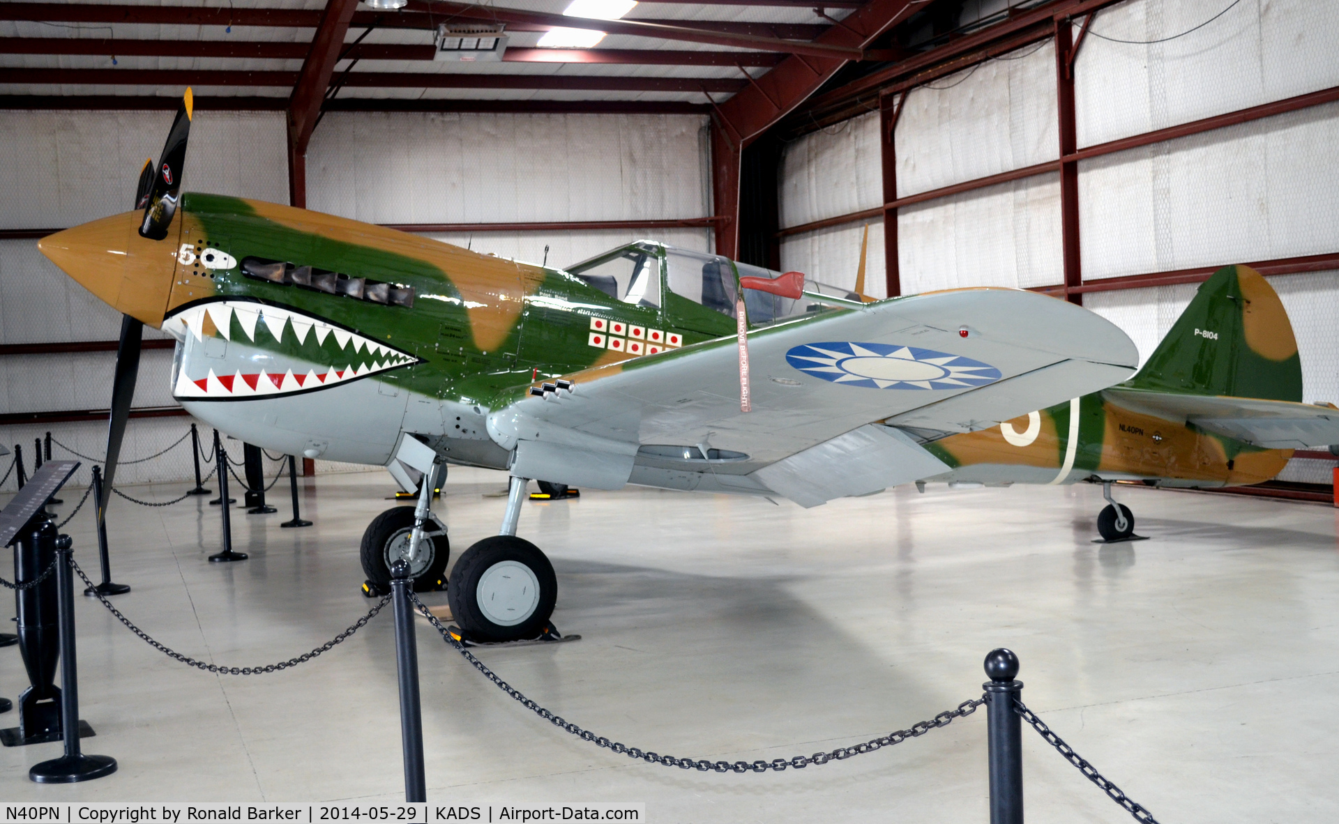 N40PN, 1944 Curtiss P-40N Warhawk C/N 33109, Cavanaugh Flight Museum, Addison, TX