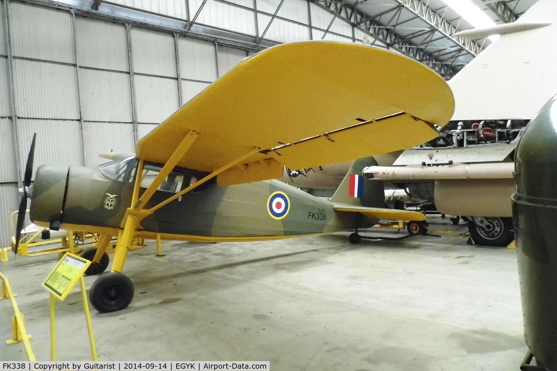 FK338, Fairchild UC-61 Argus I (24W-41A) C/N 347, Being displayed at the York Air Museum