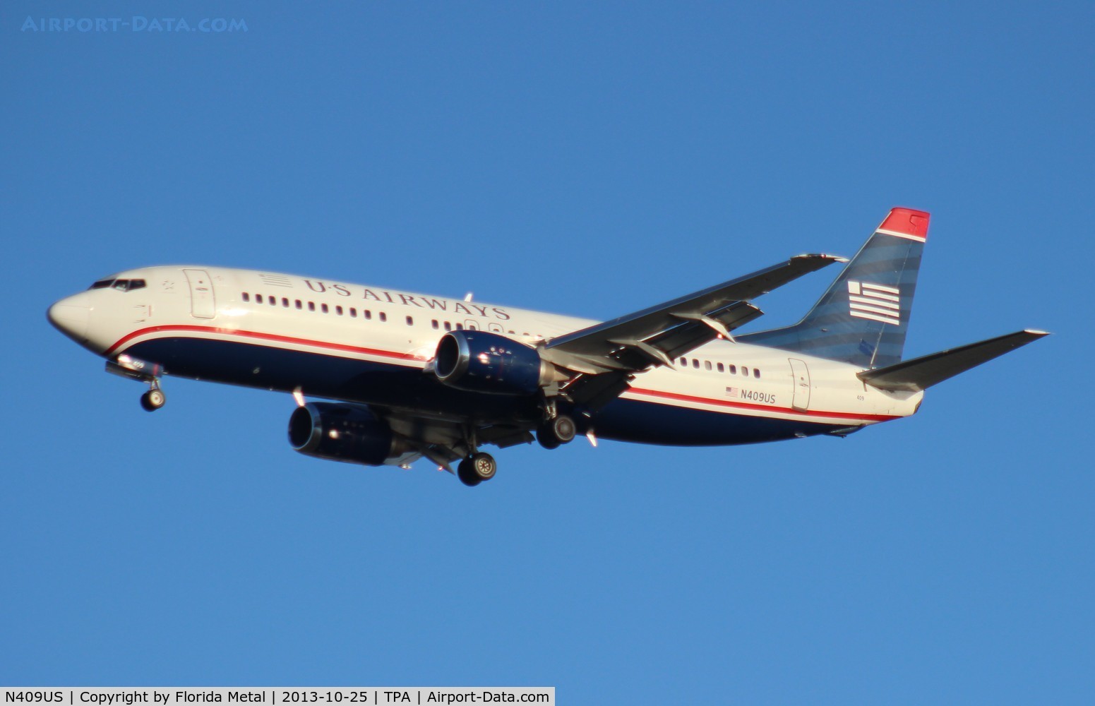 N409US, 1988 Boeing 737-401 C/N 23879, US Airways 737-400