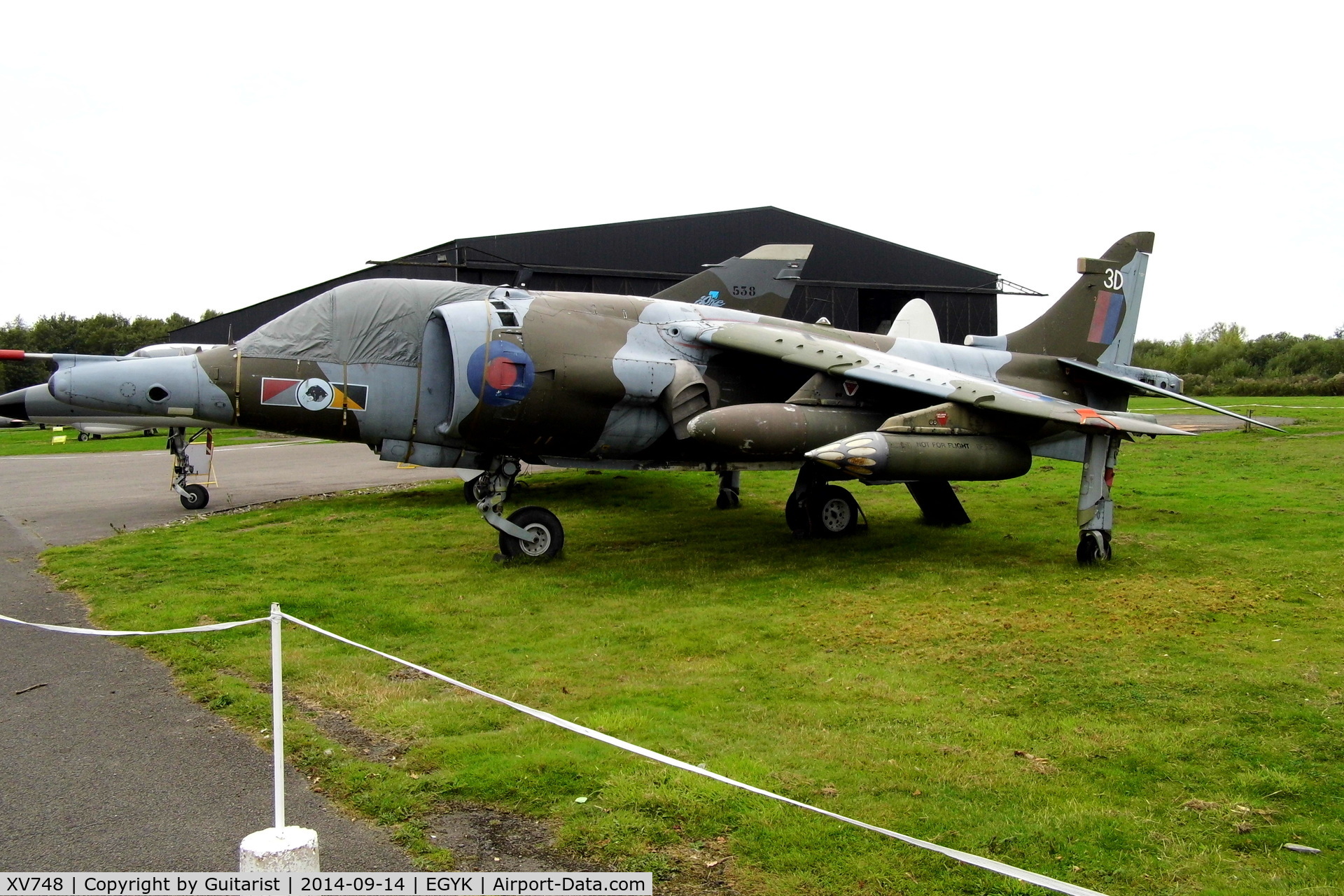 XV748, 1969 Hawker Siddeley Harrier GR.3 C/N 712011, On display at the York Air Museum
