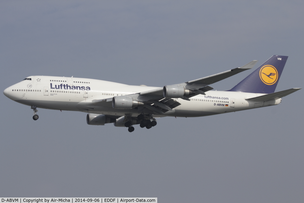 D-ABVM, 1998 Boeing 747-430 C/N 29101, Lufthansa