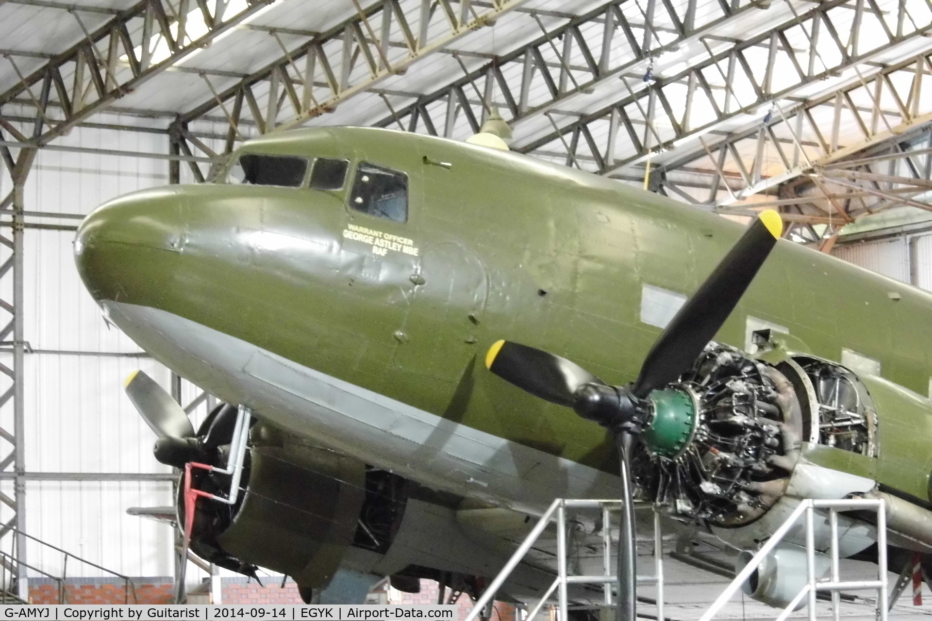 G-AMYJ, 1944 Douglas DC-3C-R-1830-90C (C-47B) C/N 15968/32716, Nice old girl. displayed as KN353.