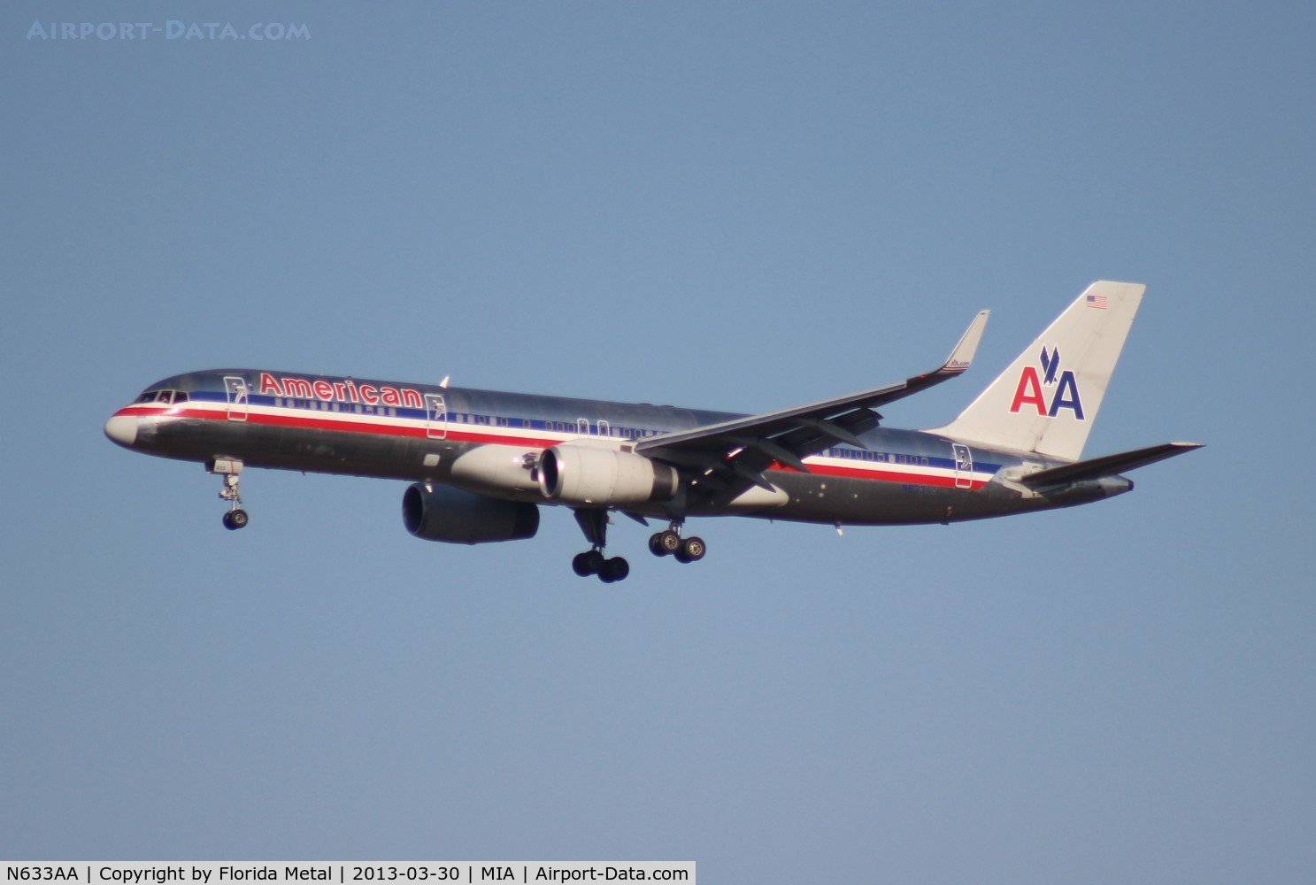 N633AA, 1990 Boeing 757-223 C/N 24591, American 757-200